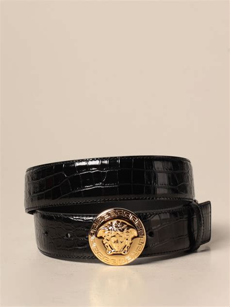 versace belt black and white.